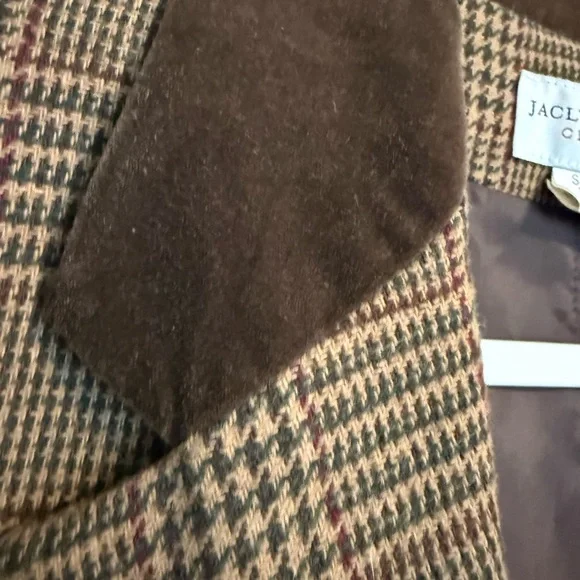 Vintage Jaclyn Smith Plaid Blazer |Size 14| Brien Wool Blend with Collar. - Picture 6 of 9